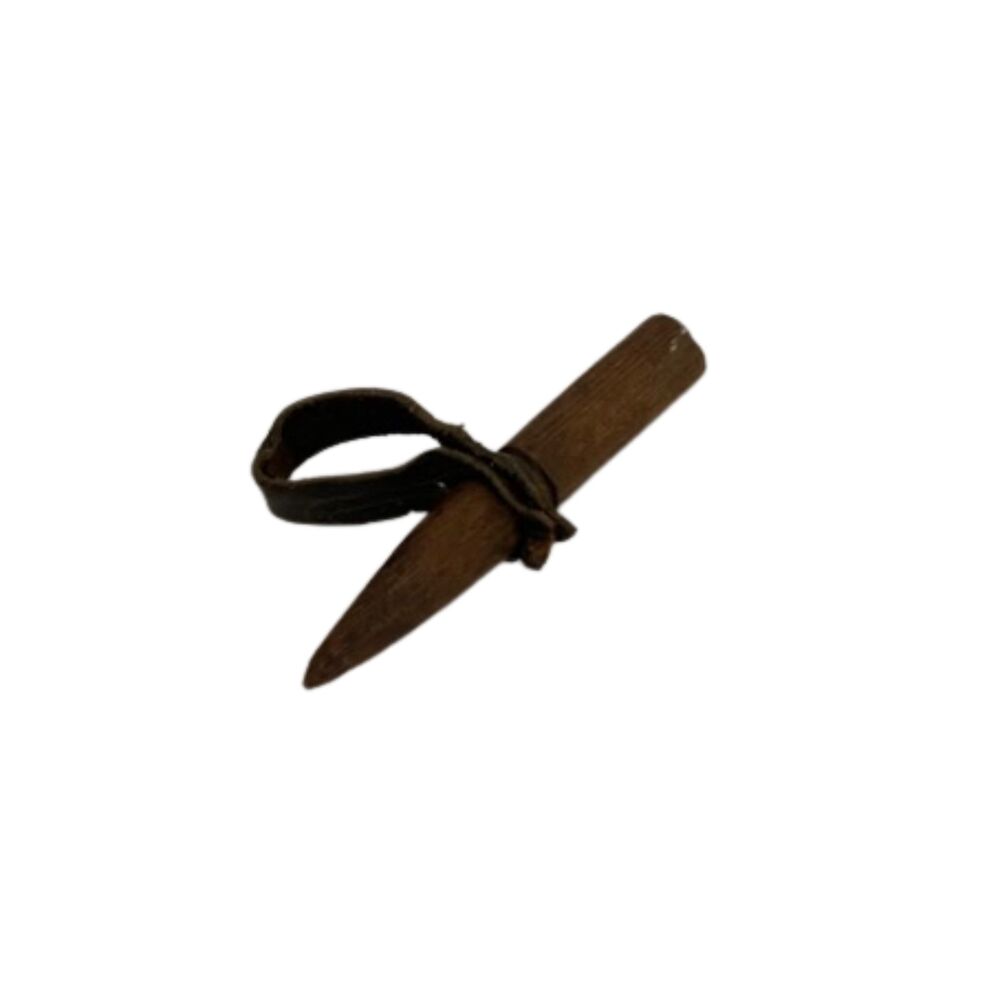 Antique 1900s Corn Husking Hand Tool – Wood & Leather Farm Tool
